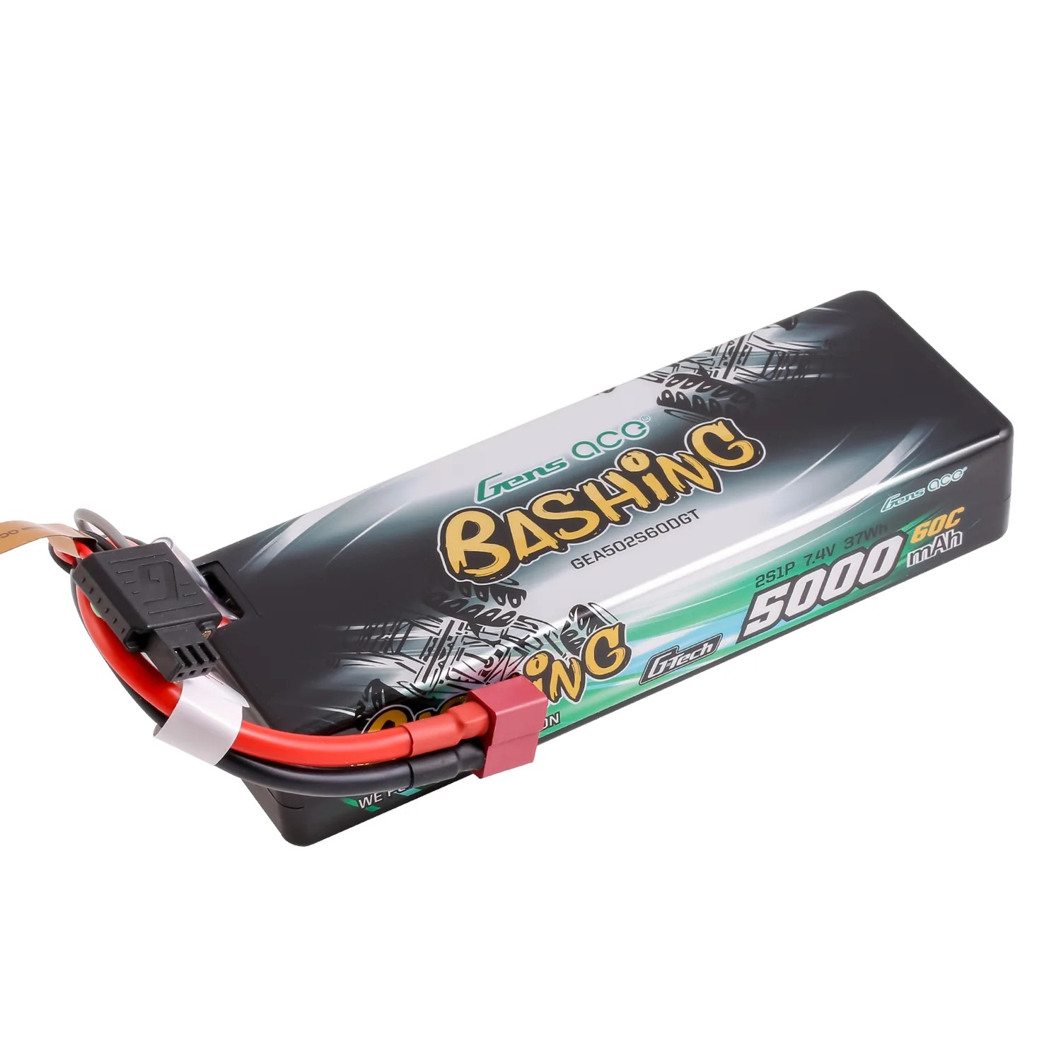 Gens ace Bashing G-Tech 5000mAh 7.4V 60C 2S HardCase LiPo με Deans (T-Plug)