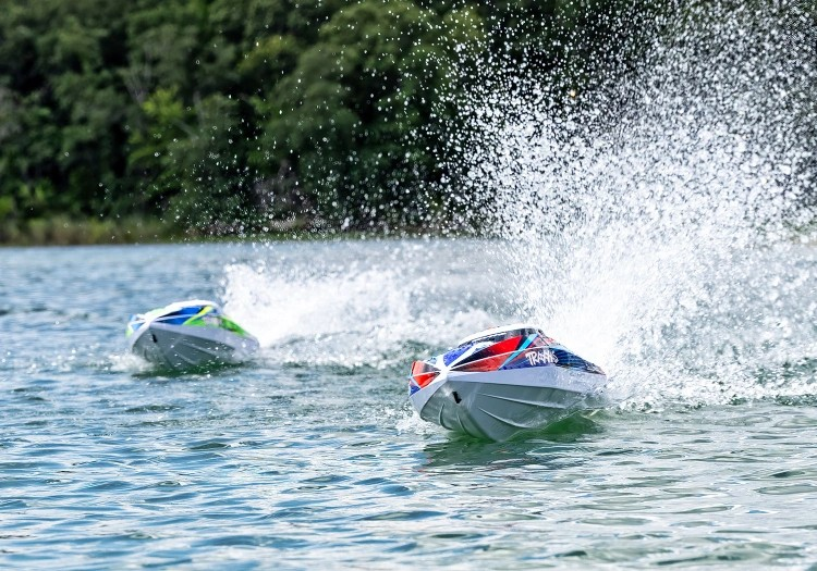 Traxxas Disruptor VXL-4S Self-Righting 660mm RTR Brushless Boat Μπλε
