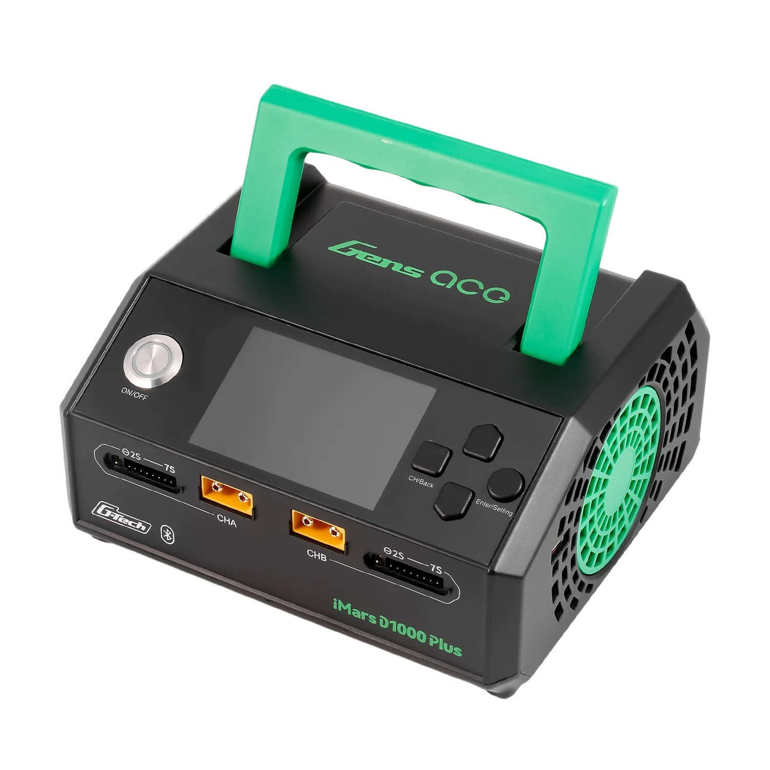 Gens ace iMars D1000 Plus Smart Charger Dual Channel 1000W | G-Tech | Bluetooth App Control