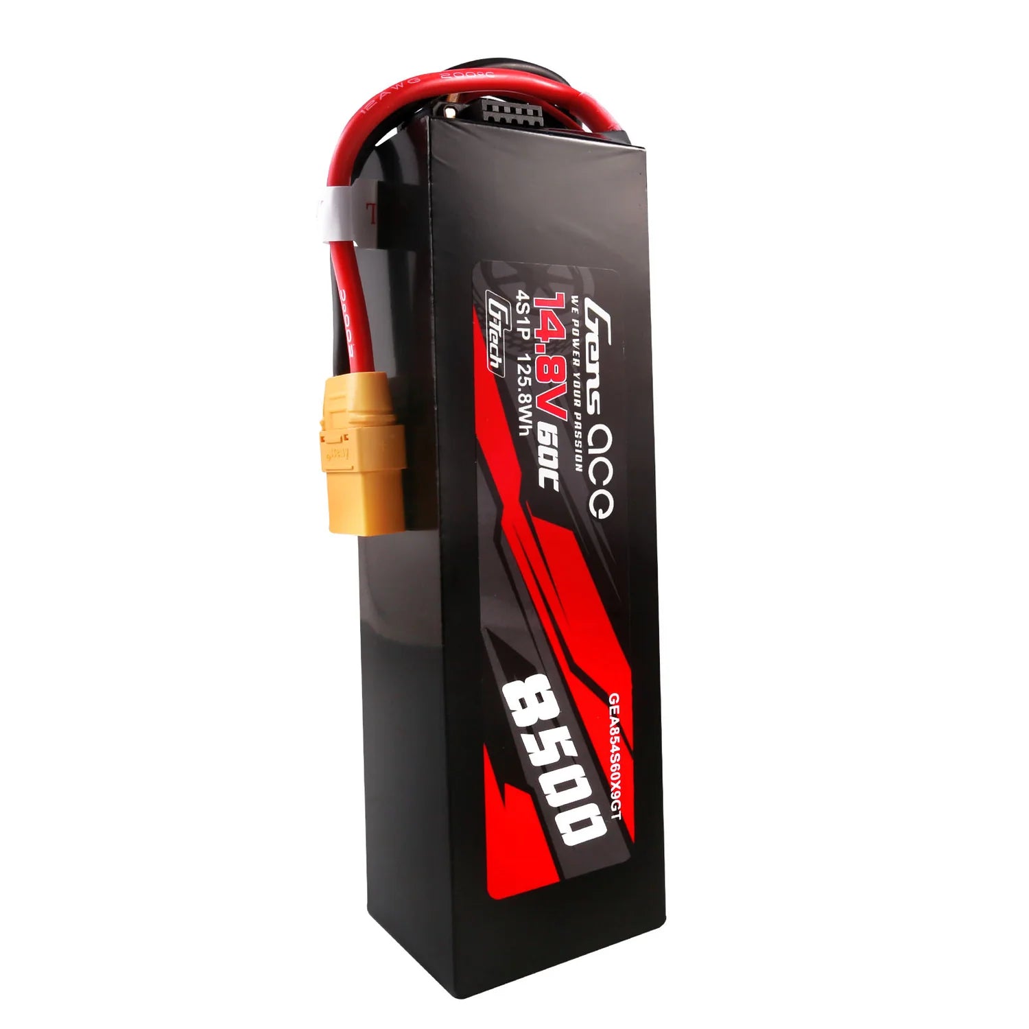 Gens Ace G-Tech 8500mAh 14.8V 60C 4S LiPo Battery XT90 Hard Case