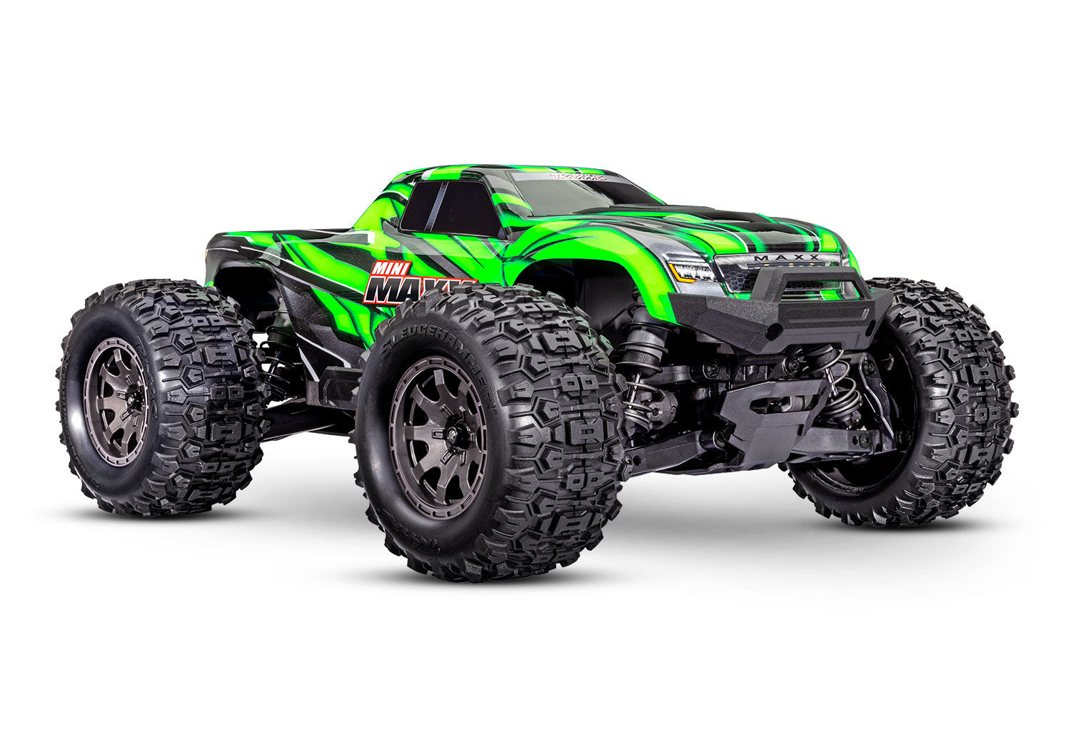 Traxxas Mini Maxx 4WD BL-2s Brushless RTR Monster Truck με 2S LiPo & USB-C Charger – Green (107154-1)