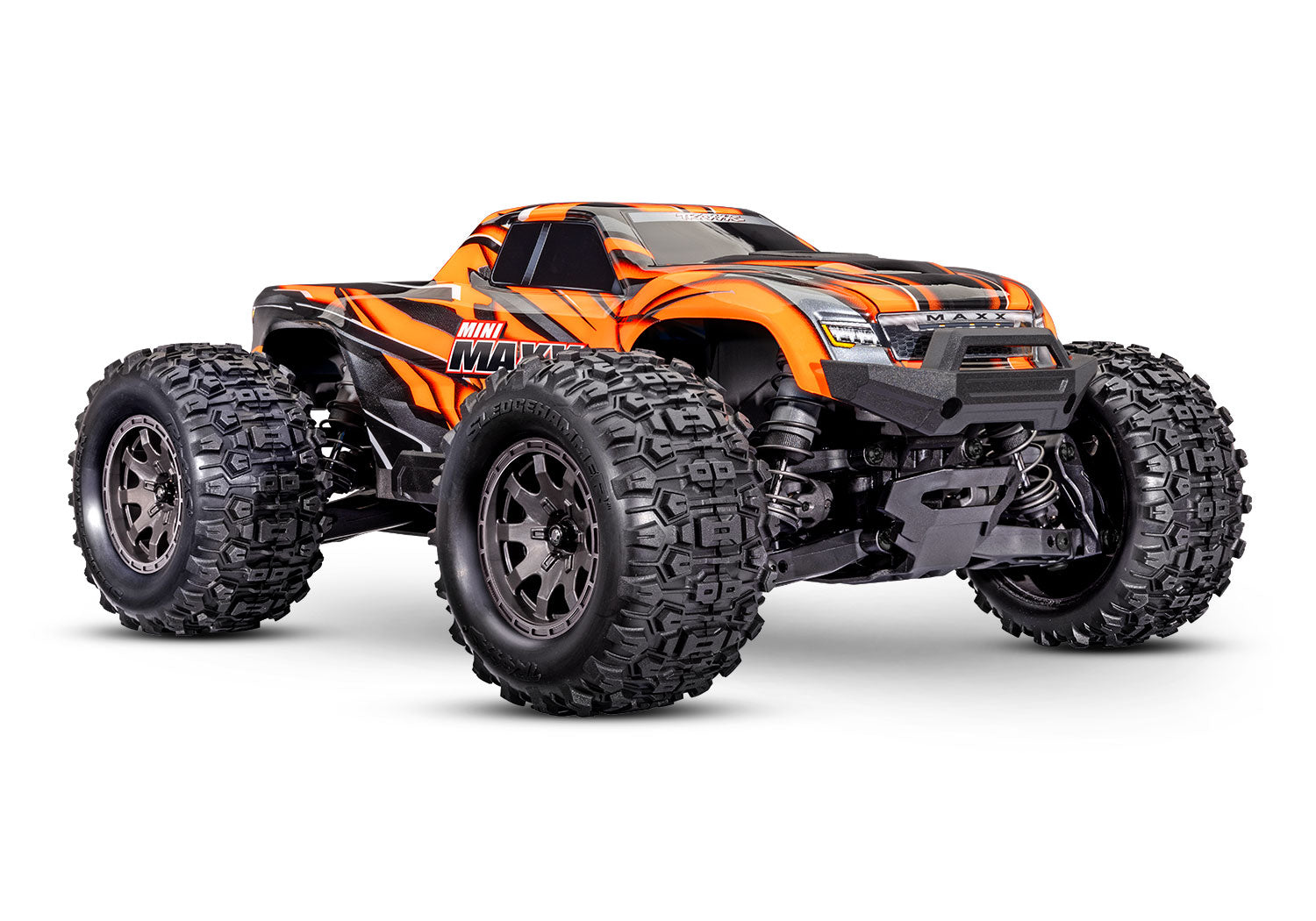 Traxxas Mini Maxx 4WD BL-2s RTR Orange με LiPo & USB-C Charger | Racerc