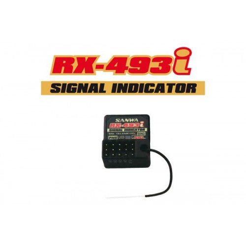 Sanwa RX-493i Receiver Waterproof Telemetry Receiver FH5 (SUR) για MT-R / MT-5 / M17