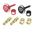 ProtonRC Lockdown Heatsink Bullet Plug Grips with 4to5mm Bullets (Black/Red)