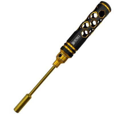 ProtonRC Nut Drivers 8.0 Hexagon Honeycomb Black Gold 1pc