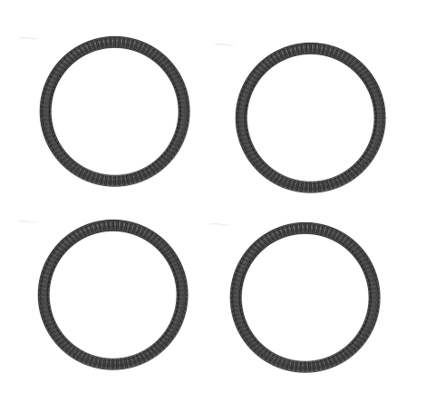 HOTRACE 1/8 Buggy TYRE SIDE STIFFENER set of 4