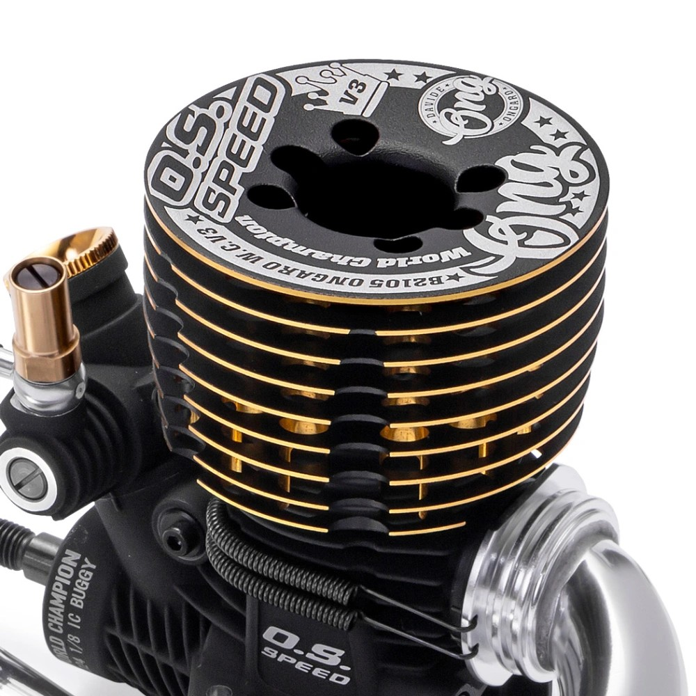 O.S.SPEED B2105 Ongaro V3 World Champion Combo Set – Αγωνιστικός Nitro Engine .21 με Εξάτμιση & Manifold