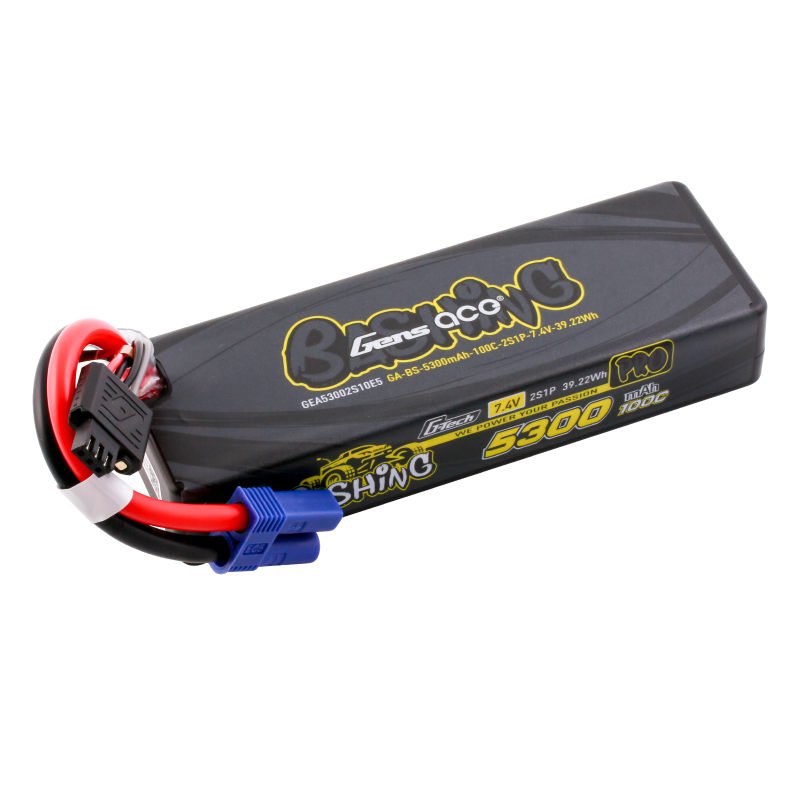 Gens Ace G-Tech 5300mAh 7.4V 100C 2S LiPo Battery EC5 – Bashing Series