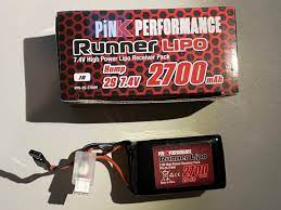 Pink Performance Runner Rx LiPo 2S 7.4V-2700 (JR) 54x32x31mm 97g – Hump