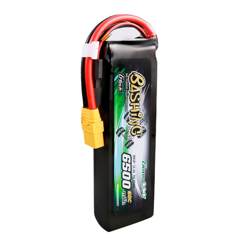 Gens Ace G-Tech 6500mAh 11.1V 60C 3S LiPo Battery XT90 – Bashing Series