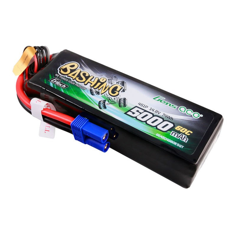 Gens ace G-Tech Bashing 5000mAh 4S 14.8V 60C LiPo EC5 – Μπαταρία RC για ARRMA 1/8 & 1/7