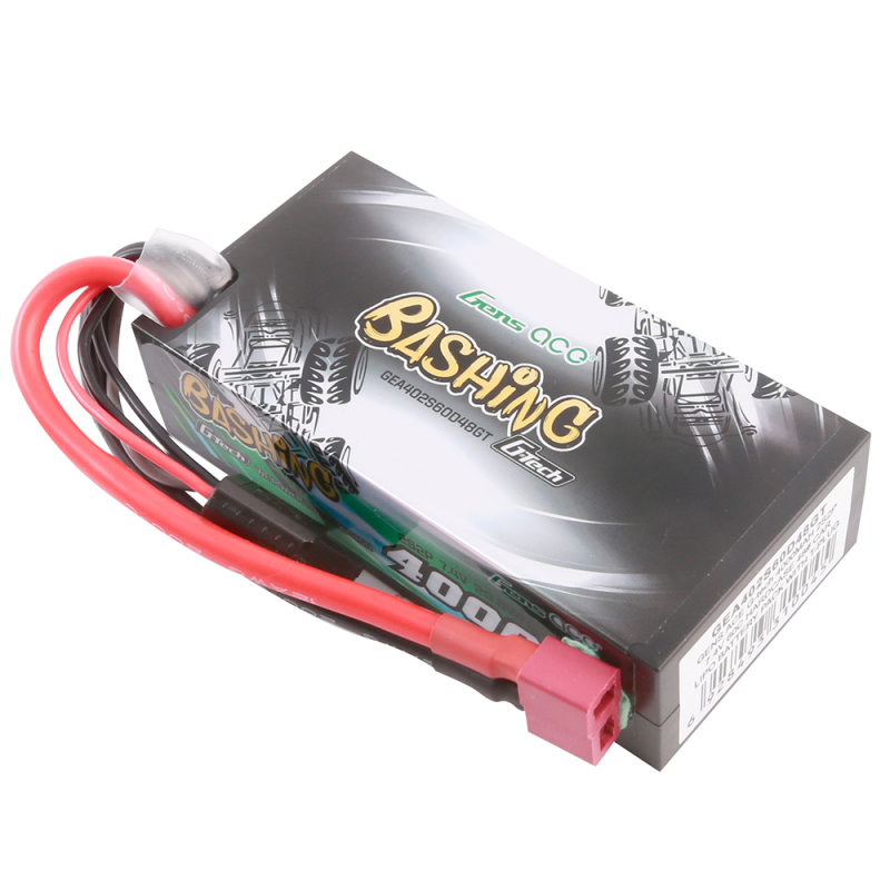 Gens ace G-Tech 4000mAh 7.4V 60C 2S HardCase LiPo Battery Pack με T-Plug (Deans)