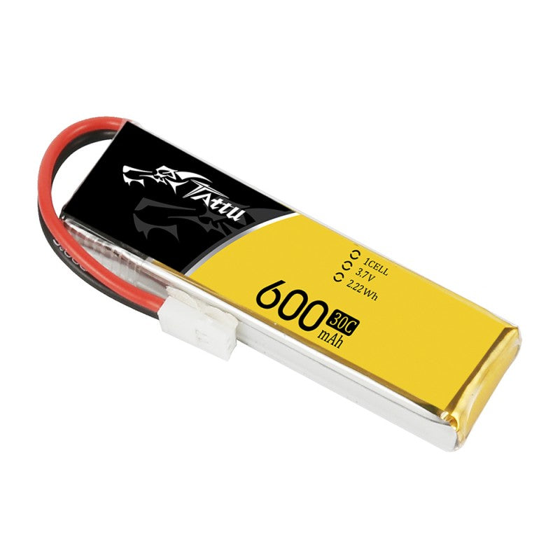 Tattu 600mAh 3.7V 30C 1S LiPo Battery Molex Plug | Racerc