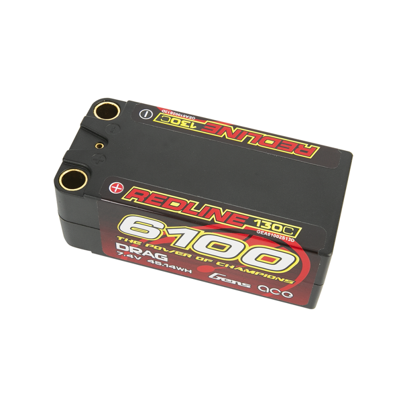 Gens ace Redline Series 6100mAh 7.4V 130C 2S2P HardCase 71# LiPo Battery