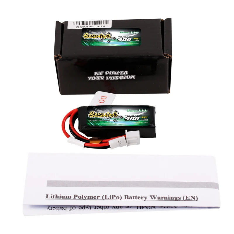 Gens ace Bashing 400mAh 2S 7.4V 35C LiPo Molex – Μπαταρία για Micro RC