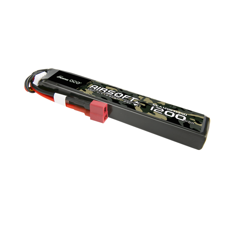 Gens ace 1200mAh 11.1V 25C 3S LiPo Μπαταρία Airsoft με T-Plug