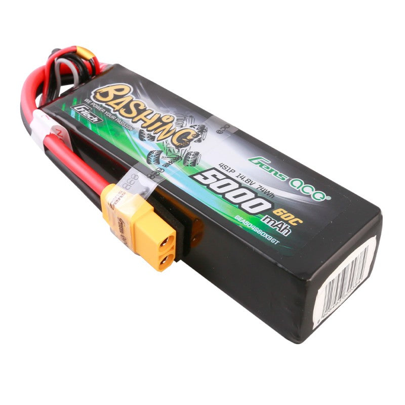 Gens ace G-Tech 5000mAh 14.8V 60C 4S LiPo Battery με XT90 Plug (Bashing Series)