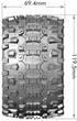 Louise MT-UPHILL 1/10 Soft Off-Road Tires & Wheels 12/14/17mm Hex (2pcs)