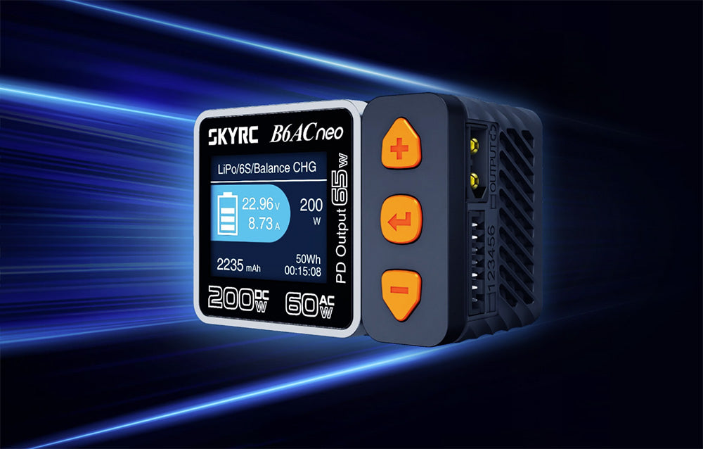 SkyRC B6ACneo AC/DC Balance Charger 200W