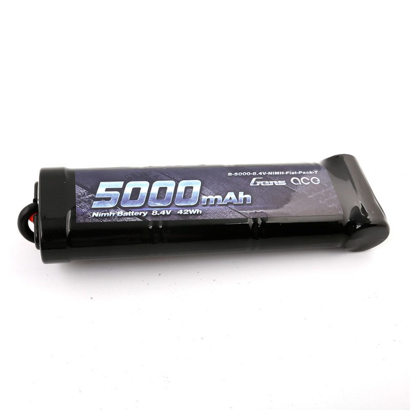Gens ace 5000mAh 8.4V 7-Cell NiMH Flat Battery T-Plug – Μπαταρία RC 7 Κελιών