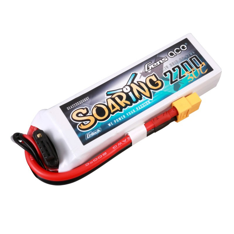 Gens ace G-Tech Soaring 2200mAh 11.1V 30C 3S LiPo Battery με XT60 Plug