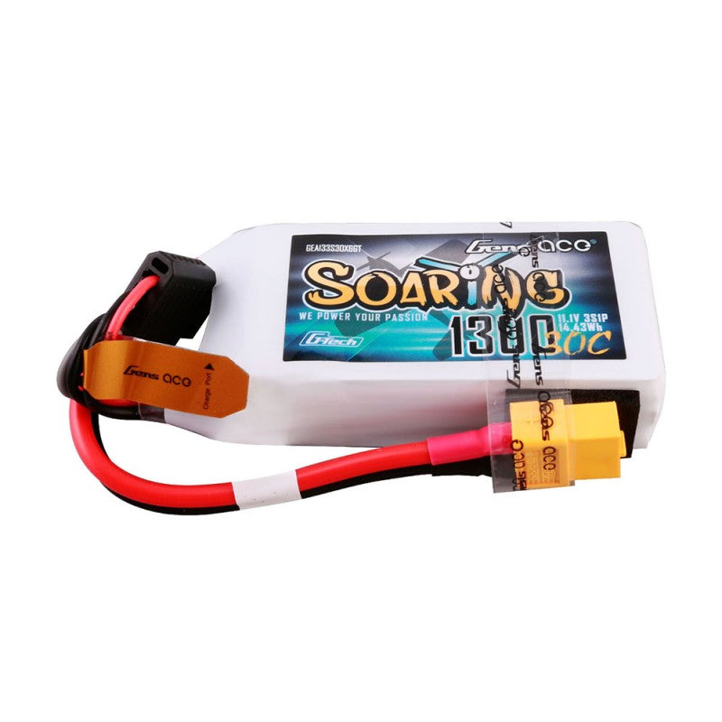 Gens ace G-Tech Soaring 1300mAh 11.1V 3S 30C LiPo | Racerc