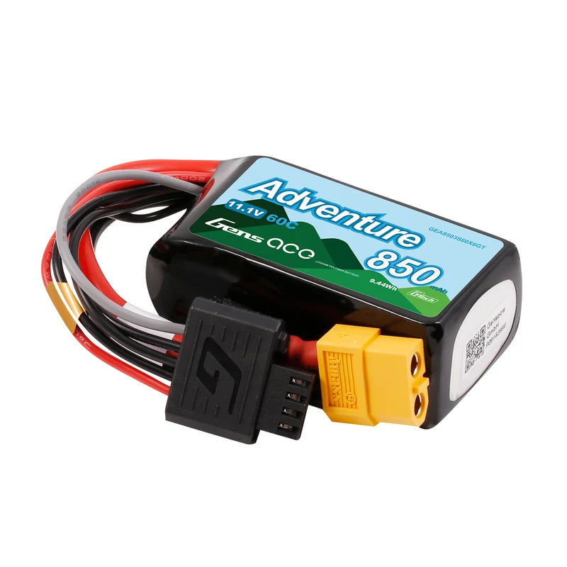 Gens ace Adventure G-Tech 850mAh 3S 11.1V 60C LiPo XT60 – Compact Μπαταρία για Mini RC