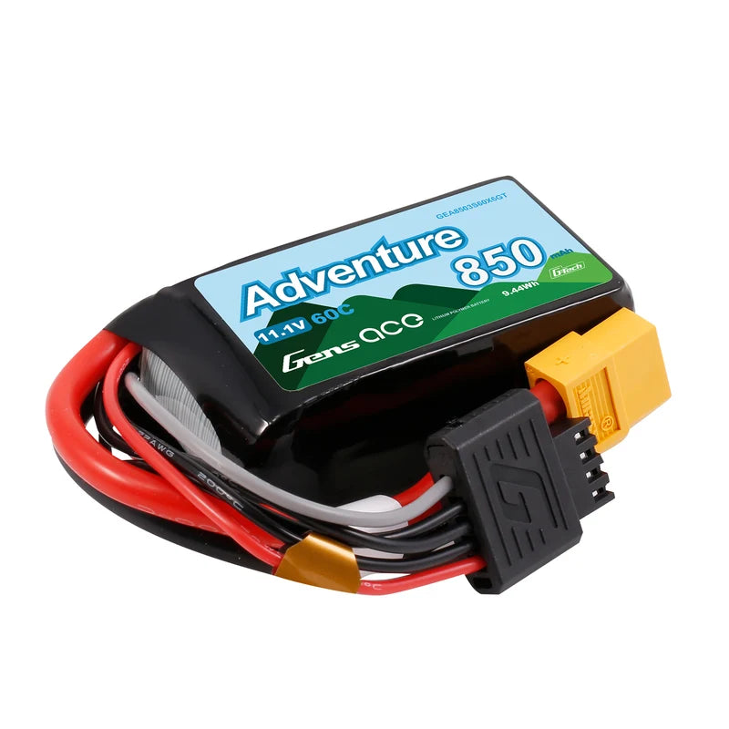 Gens ace Adventure G-Tech 850mAh 3S 11.1V 60C LiPo XT60 – Compact Μπαταρία για Mini RC