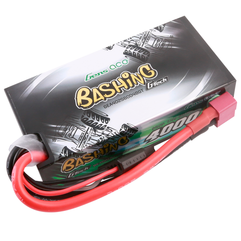 Gens ace G-Tech 4000mAh 7.4V 60C 2S HardCase LiPo Battery Pack με T-Plug (Deans)