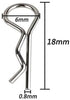 ProtonRC 10pcs Durable Stainless RC Car Shell Body Clip 0.8mm Pins for 1/12 1/16 1/18 1/24 Scale RC