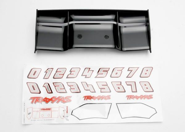 Traxxas Wing Black with Decals Revo