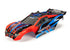Traxxas Body Rustler 4x4 Red & Blue Complete Clipless