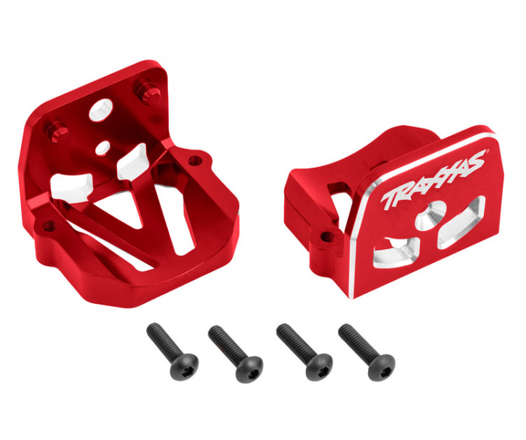 Traxxas Motor Mounts Front & Rear Set Alu Red X-Maxx, XRT