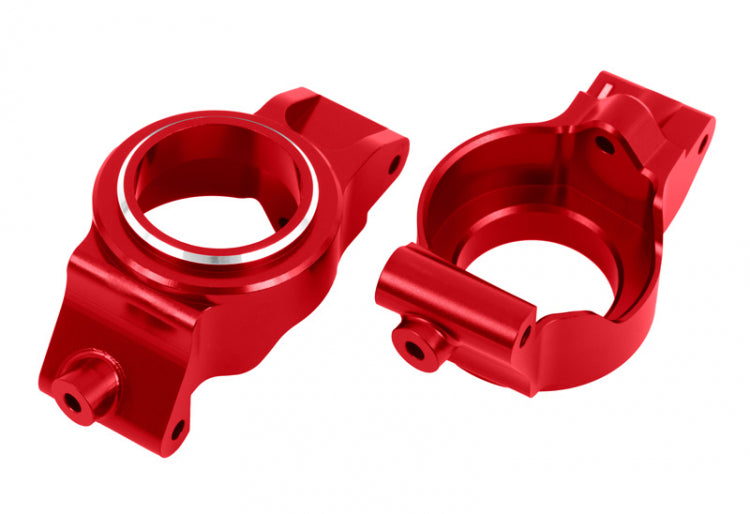 Traxxas Caster Blocks L+R (Pair) Alu Red X-Maxx, XRT