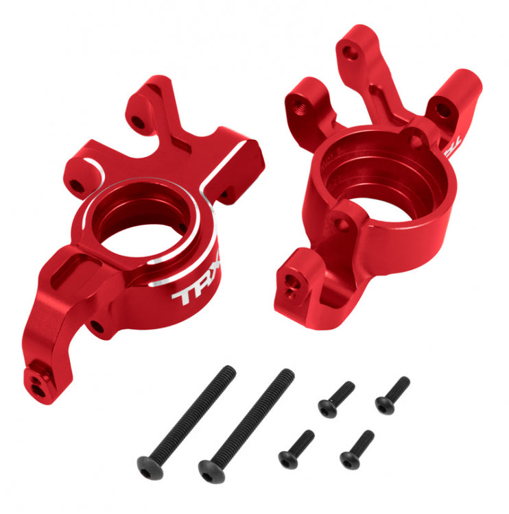 Traxxas Steering Blocks L&R (Pair) Alu Red X-Maxx, XRT