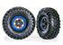 Traxxas Tires & Wheels Canyon Trail/TRX-4 Black 2.2 Blue (2)