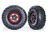 Traxxas Tires & Wheels Canyon Trail/TRX-4 Black 2.2 Red (2)