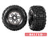 Traxxas Sledgehammer Belted Tires 17mm Black Chrome Wheels MAXX Sledge