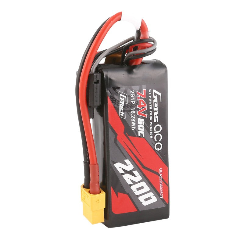 Gens ace G-Tech 2200mAh 7.4V 60C 2S LiPo Battery με XT60 Plug