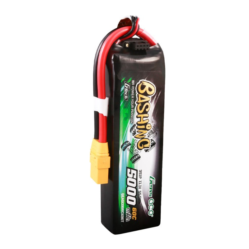 Gens ace G-Tech 5000mAh 11.1V 3S1P 60C Lipo Battery Pack with XT90 Plug Bashing Series