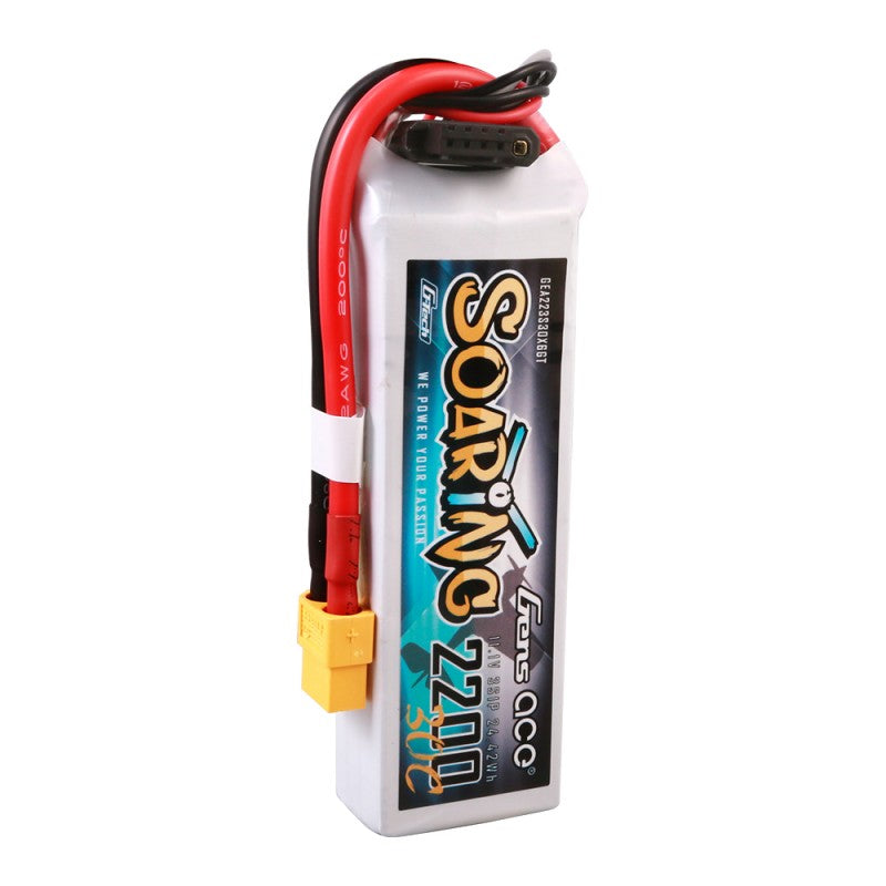 Gens ace G-Tech Soaring 2200mAh 11.1V 30C 3S LiPo Battery με XT60 Plug
