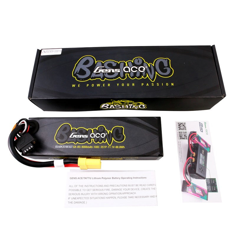 Gens Ace G-Tech 8000mAh 11.1V 100C 3S LiPo Battery EC5 – Bashing Series
