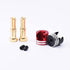 ProtonRC Heatsink Bullet Plug Grips w/ 4-5mm Bullets (Black/Red)