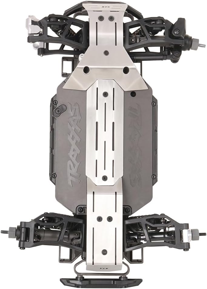 ProtonRC Stainless Steel Chassis Armor Set Front & Rear Skid Plate Guard for Traxxas Mini Maxx RC Upgrade Parts