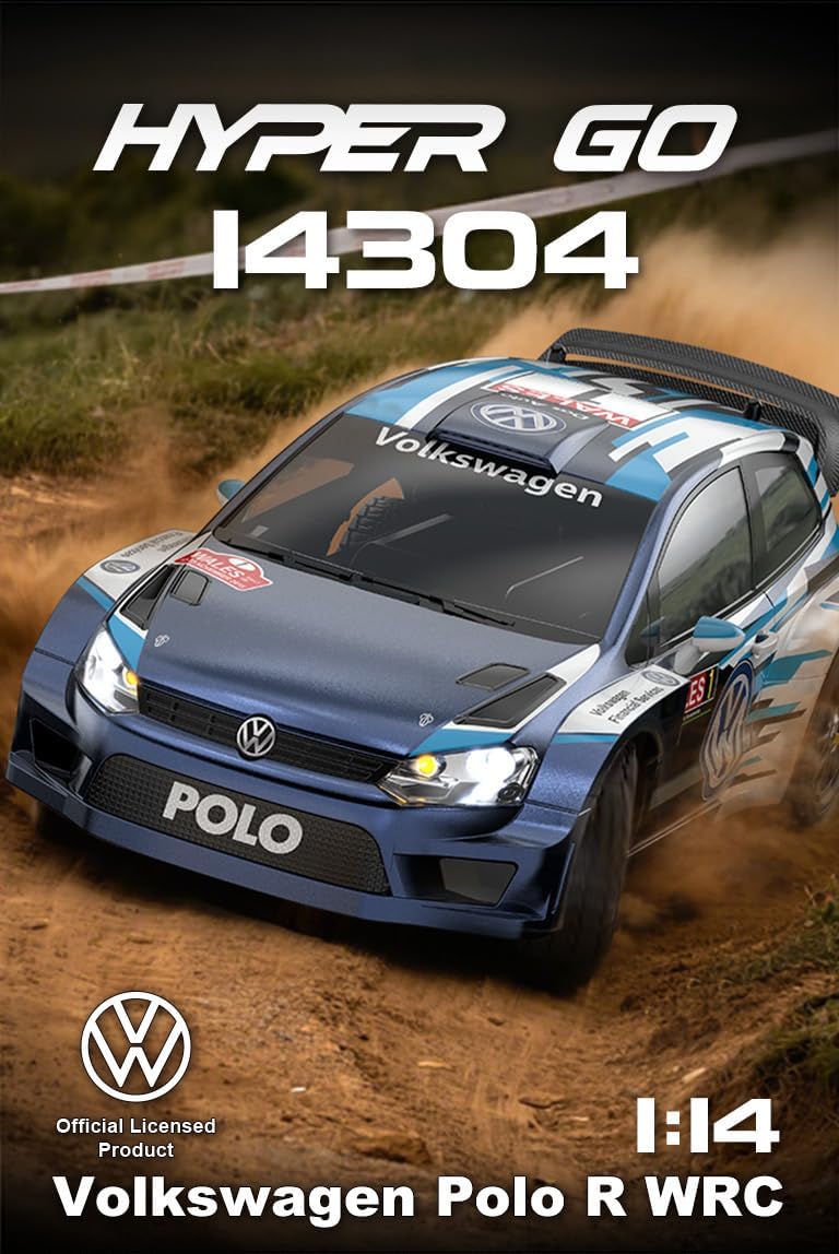 MJX Hyper GO 14304 Volkswagen Polo R WRC 1/14 RTR Brushless 4WD Rally & Drift Car