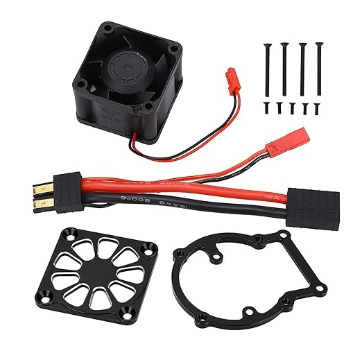 ProtonRC High Speed Motor Fan 40mm Aluminum Mount Black 2/3S Lipo