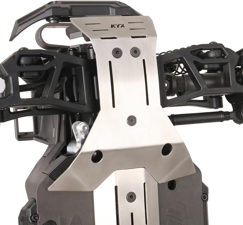 ProtonRC Stainless Steel Chassis Armor Set Front & Rear Skid Plate Guard for Traxxas Mini Maxx RC Upgrade Parts