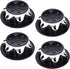 ProtonRC 4Pcs RC Car 1/8 Scale 17mm Hex Wheel Nut Anti-Skid Dust Lock Nuts Adapter Wheel (Black)