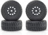 ProtonRC Plastic Wheels Rubber Tires Rim 12mm Hex Pre Glued for Arrma 1/16 Mojave Grom