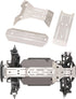 ProtonRC Stainless Steel Chassis Armor Set Front & Rear Skid Plate Guard for Traxxas Mini Maxx RC Upgrade Parts
